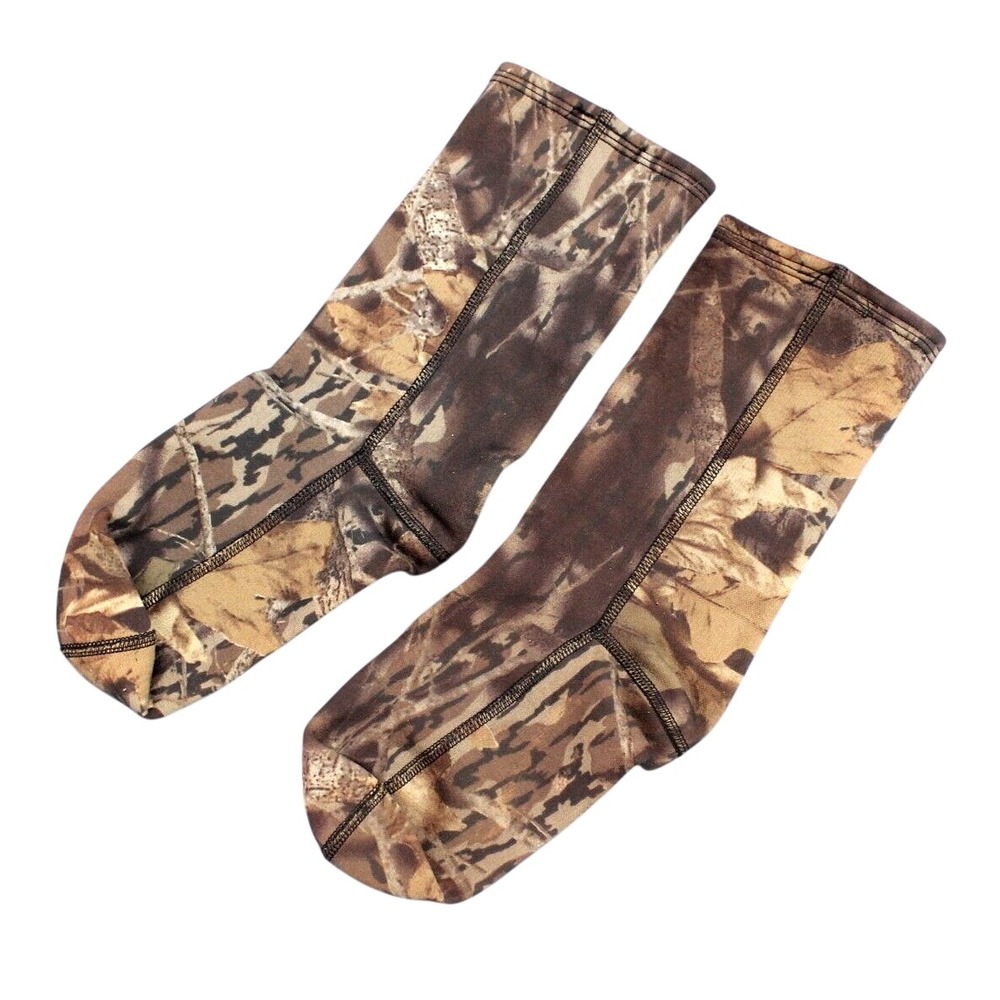 STORMKLOTH Men's MOSSY OAK PRINT Camouflage FLEECE LINED Hunting BOOT LINERS M